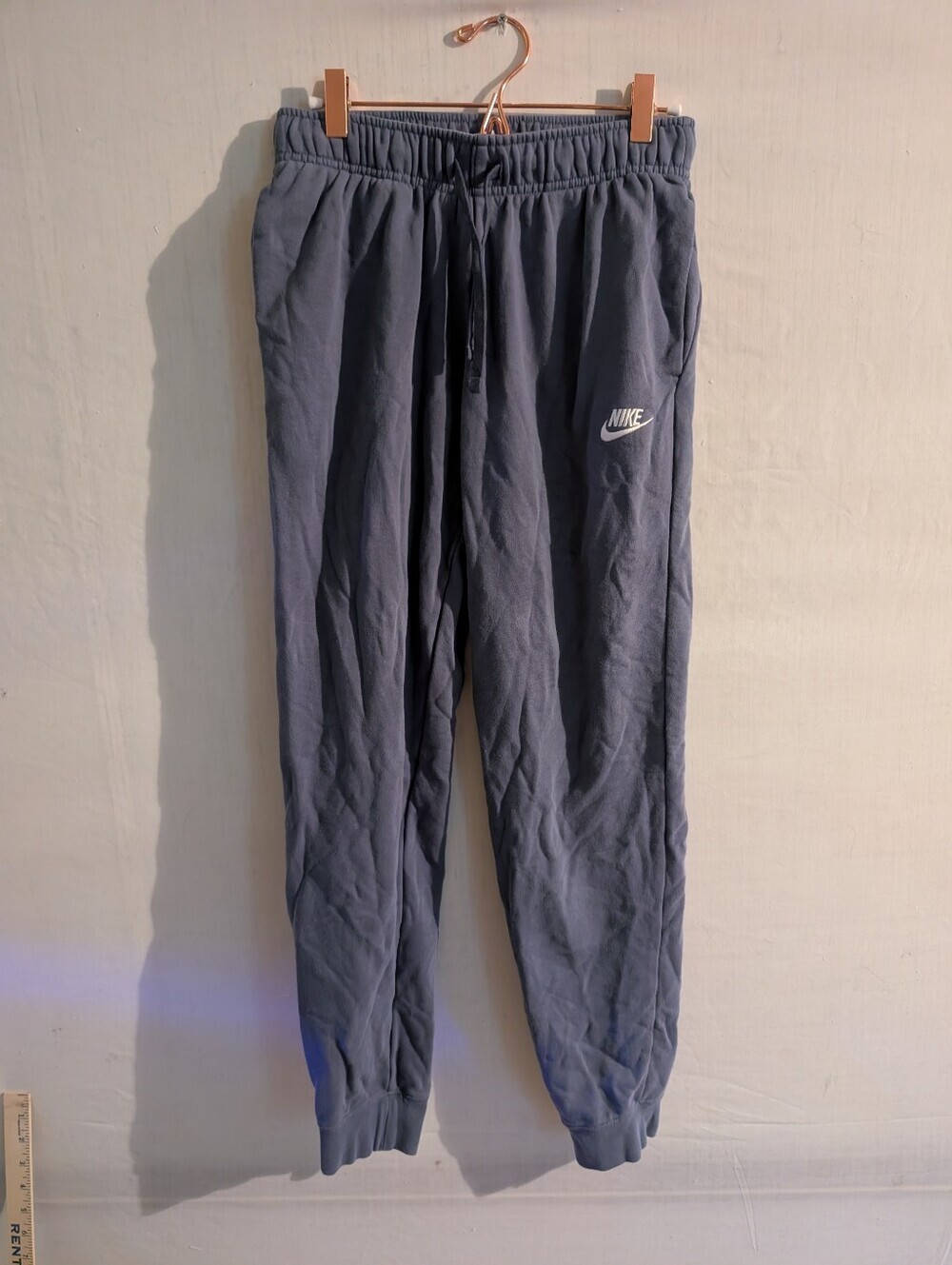 Nike Womens Sweatpants Blue Joggers Club Fleece DQ5191 Size Small